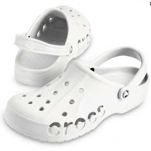 CROCS HTF BAYA CLOGS BRIGHT WHITE New with Tags Women’s 10/Men’s 8 - Picture 6 of 11
